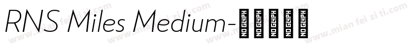 RNS Miles Medium字体转换